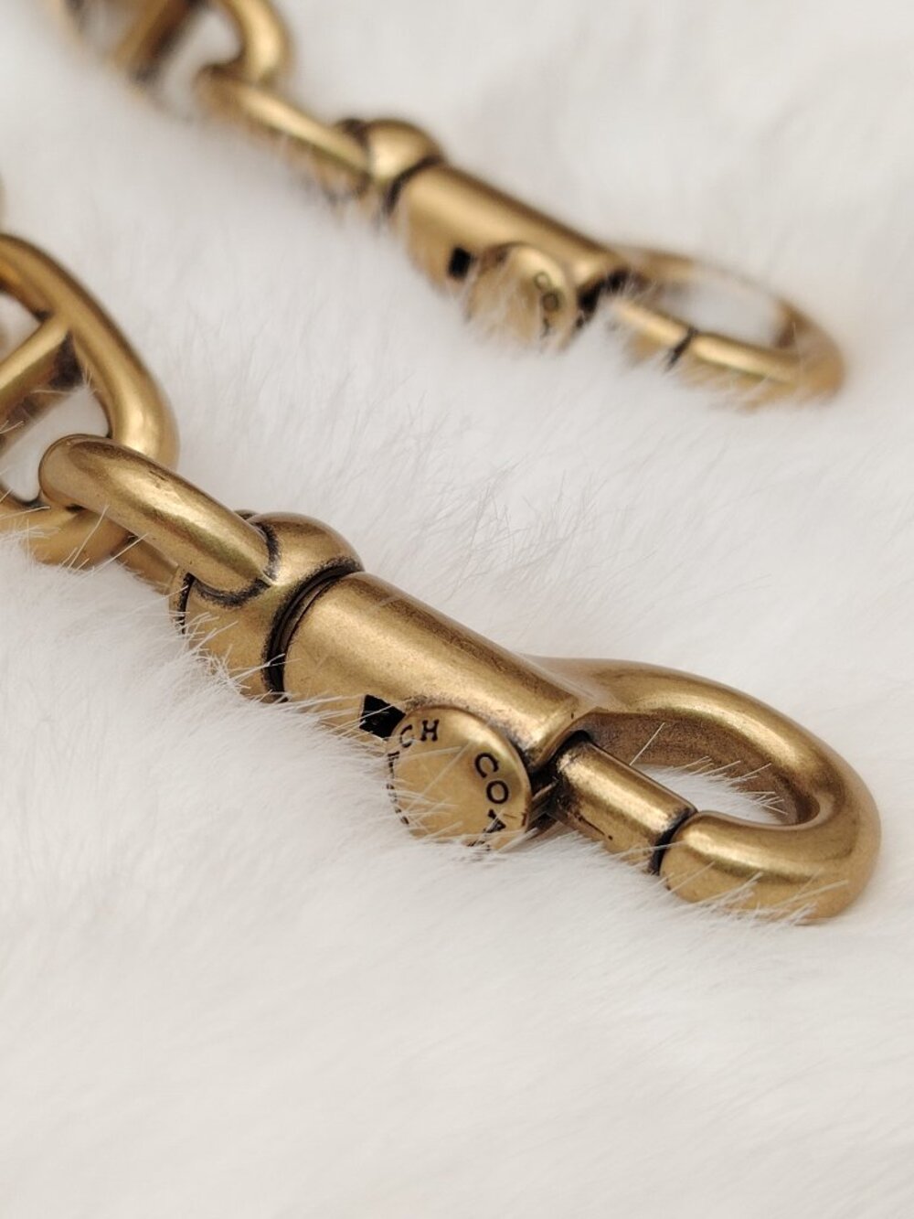 Coach Brass Beat Chain Strap - Picture 4 of 6